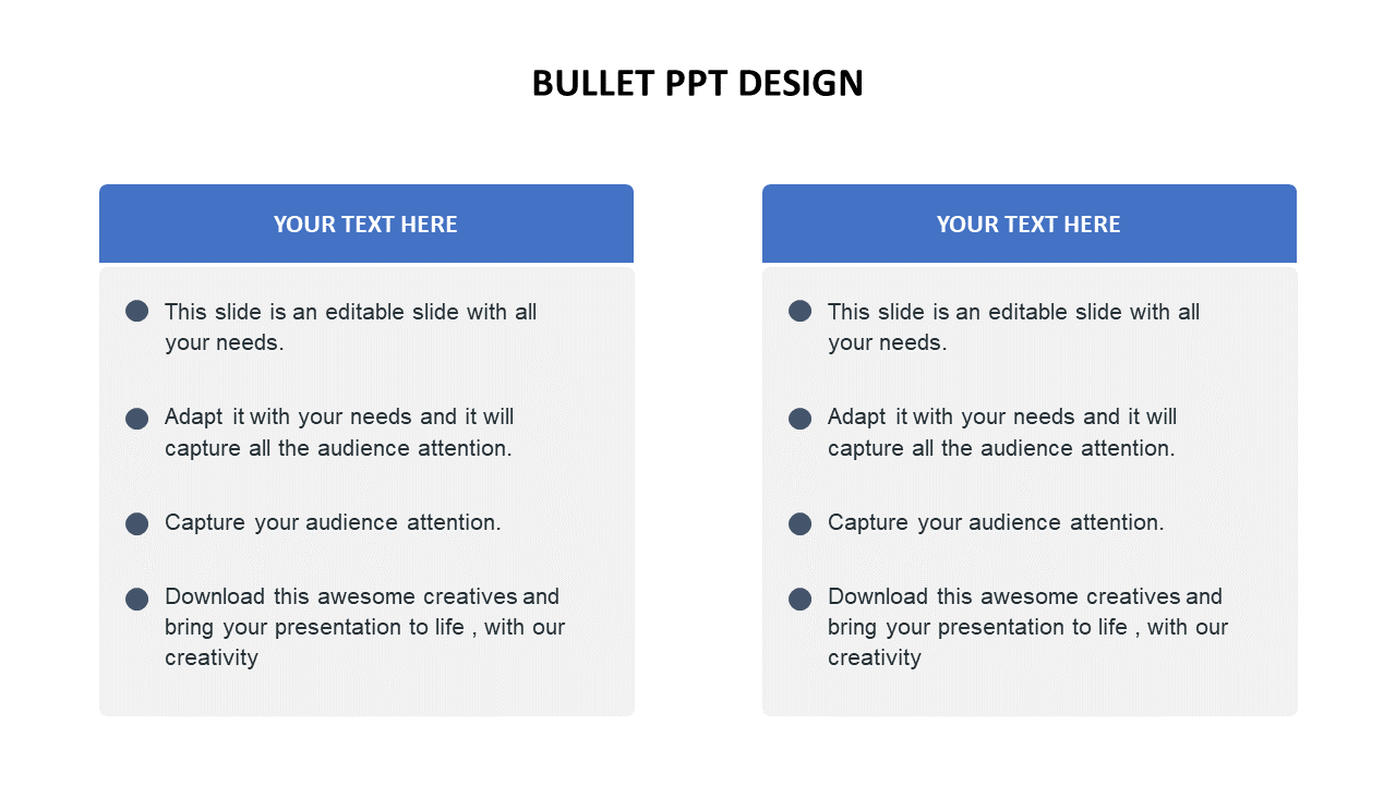 Bullet ppt design